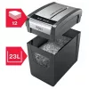 Smalkinātājs REXEL Momentum X312-SL — daļiņu griezums 5 x 42 mm, 12 lapu ietilpība, 23 L grozs, pogu vadība