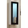 Vitrīnas skapis cama meble VIGO 90 — sienas stikla skapis 90×350×320 mm balts/melns spīdums