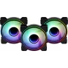 Aerocool MIRAGE12PRO Kit 3xFan PC 12cm ARGB 6 Pins Hub Silent Melns