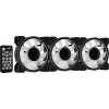 Aerocool MIRAGE12PRO Kit 3xFan PC 12cm ARGB 6 Pins Hub Silent Melns