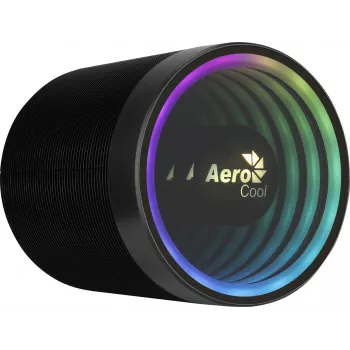 Gaisa dzesētājs AEROCOOL Mirage 5, 5 siltuma caurules 6 mm, 60 mm ventilators, TDP 150 W, melns