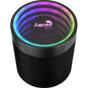 Gaisa dzesētājs AEROCOOL Mirage 5, 5 siltuma caurules 6 mm, 60 mm ventilators, TDP 150 W, melns