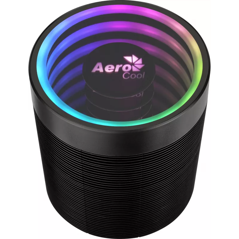 Gaisa dzesētājs AEROCOOL Mirage 5, 5 siltuma caurules 6 mm, 60 mm ventilators, TDP 150 W, melns