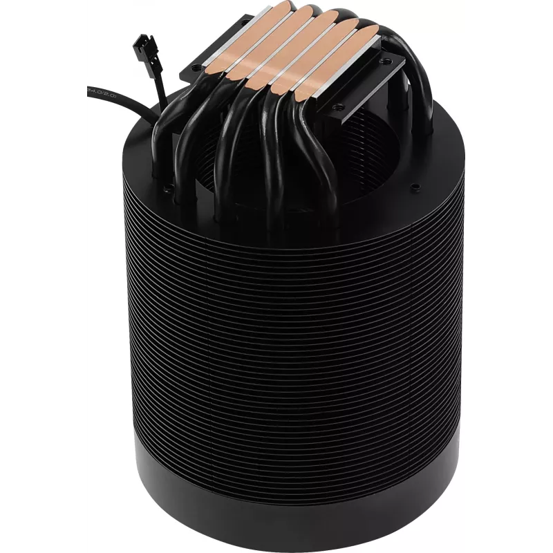 Gaisa dzesētājs AEROCOOL Mirage 5, 5 siltuma caurules 6 mm, 60 mm ventilators, TDP 150 W, melns