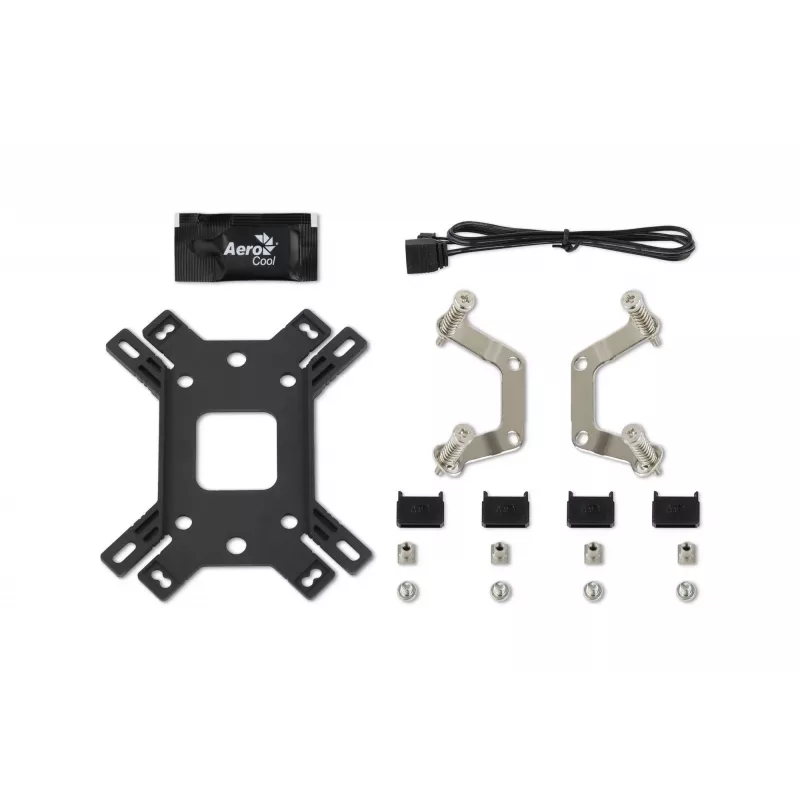 Gaisa dzesētājs AEROCOOL Mirage 5, 5 siltuma caurules 6 mm, 60 mm ventilators, TDP 150 W, melns
