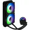 Aerocool MIRAGEL240 CPU Liquid Cooled 2x 12cm ARGB Fan TDP 400W Melns