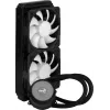 Aerocool MIRAGEL240 CPU Liquid Cooled 2x 12cm ARGB Fan TDP 400W Melns