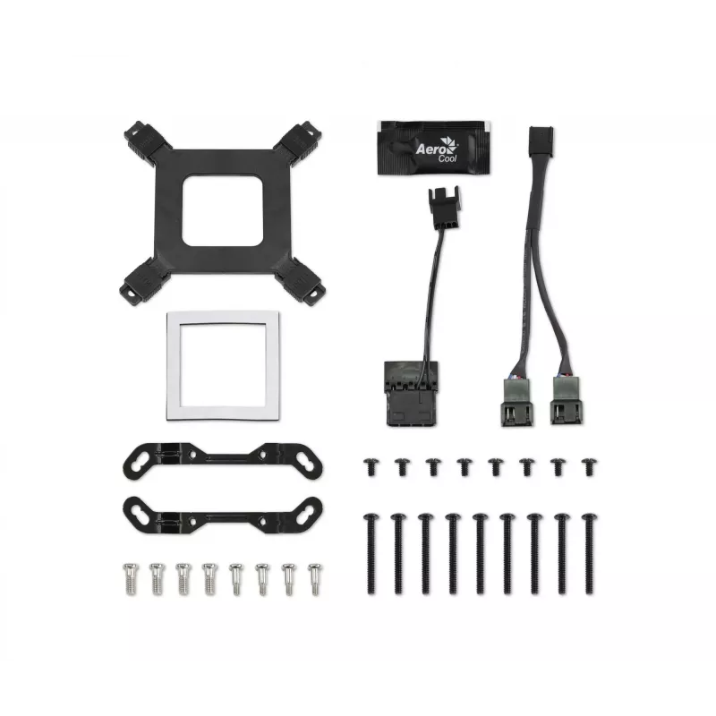 Aerocool MIRAGEL240 CPU Liquid Cooled 2x 12cm ARGB Fan TDP 400W Melns