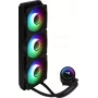 Aerocool MIRAGEL360 šķidruma CPU dzesēšanas sistēma 3x12cm ARGB ventilators TDP 550W melns