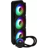Aerocool MIRAGEL360 šķidruma CPU dzesēšanas sistēma 3x12cm ARGB ventilators TDP 550W melns