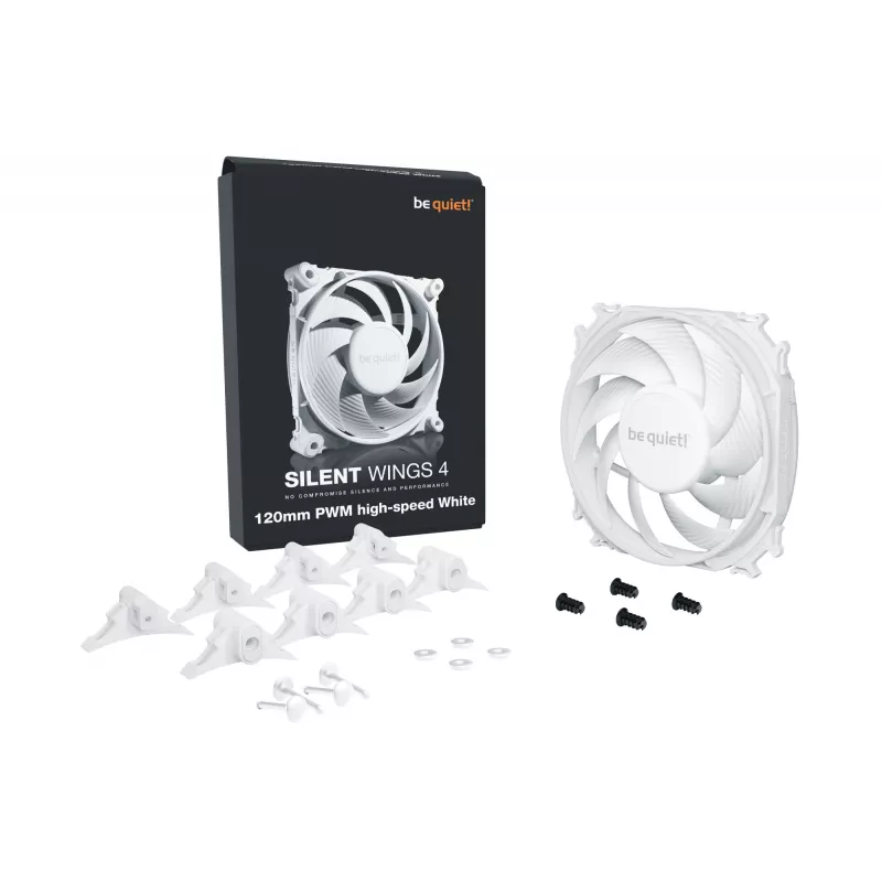 be quiet! SILENT WINGS 4 | 120mm PWM ātrgaitas balts datora ventilators 12 cm 1 gab.