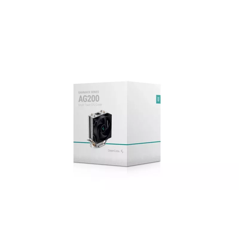 DEEPCOOL Ag200 Procesora gaisa dzesētājs 9,2 cm Alumīnijs - Melns
