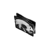 120 mm korpusa ventilators DeepCool RF120 — balts/melns, 120×25 mm, 4 kontaktu PWM, RGB LED, hidrodinamiskais gultnis