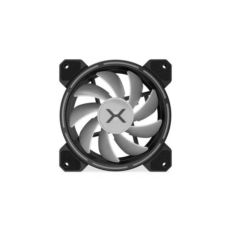 Korpusa ventilators KRUX KRX0067 120mm ARGB LUNAR 120, 1200 RPM, hidrauliskais gultnis, 12 V, 5 V LED, 3 kontaktu savienotājs, pretvibrācijas