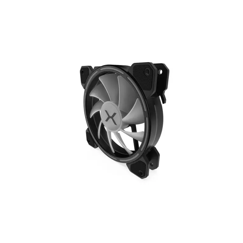 Korpusa ventilators KRUX KRX0067 120mm ARGB LUNAR 120, 1200 RPM, hidrauliskais gultnis, 12 V, 5 V LED, 3 kontaktu savienotājs, pretvibrācijas