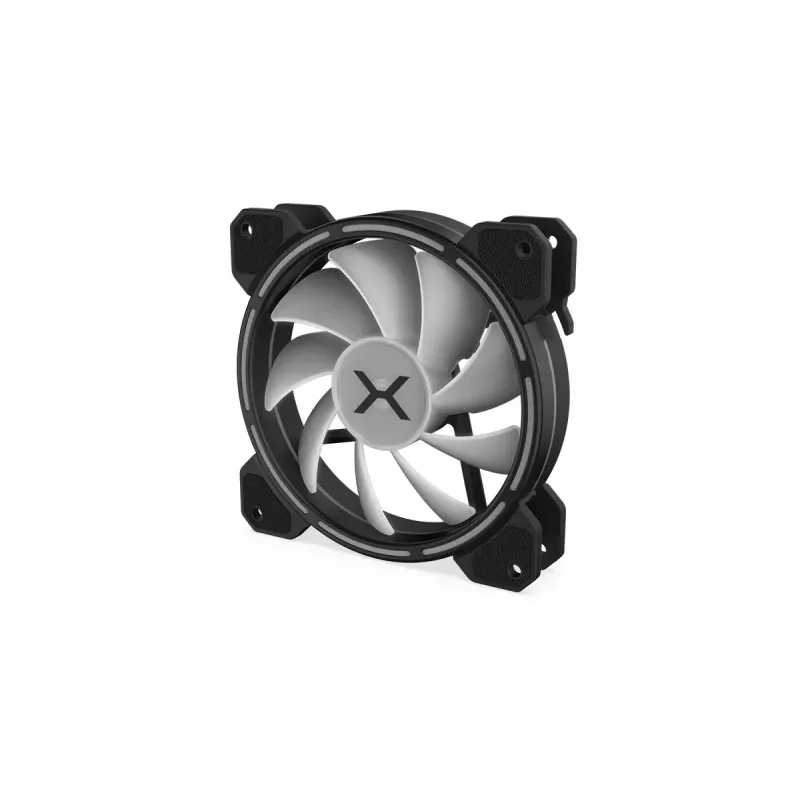 Korpusa ventilators KRUX KRX0067 120mm ARGB LUNAR 120, 1200 RPM, hidrauliskais gultnis, 12 V, 5 V LED, 3 kontaktu savienotājs, pretvibrācijas