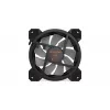 Korpusa ventilators KRUX KRX0067 120mm ARGB LUNAR 120, 1200 RPM, hidrauliskais gultnis, 12 V, 5 V LED, 3 kontaktu savienotājs, pretvibrācijas