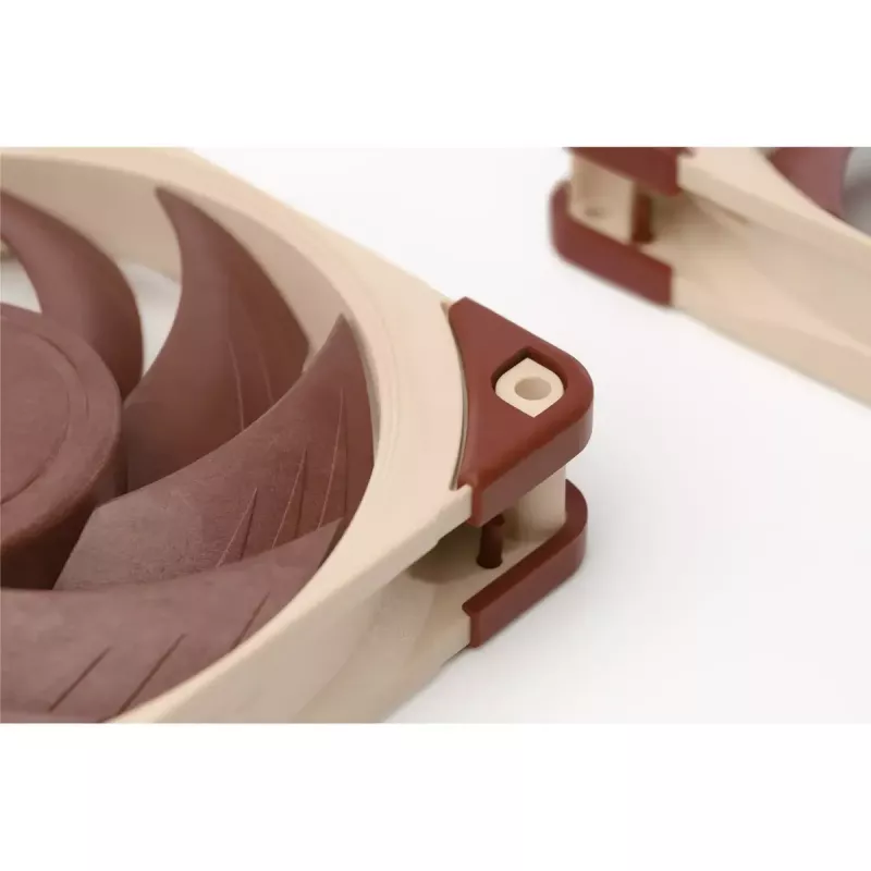 120 mm Noctua ventilators NF-A12x25, 120×25 mm, 12 V 0,6 W, 4 kontaktu PWM, 450–1200 RPM, 55,7 m³/h, SSO gultnis, 0,5 m kabelis