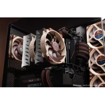 Noctua NF-A14x25r G2 PWM 140 mm korpusa ventilators, 1250–1500 RPM, 155,6 m³/h, 19,7–24,8 dB, 12 V, 4 kontaktu