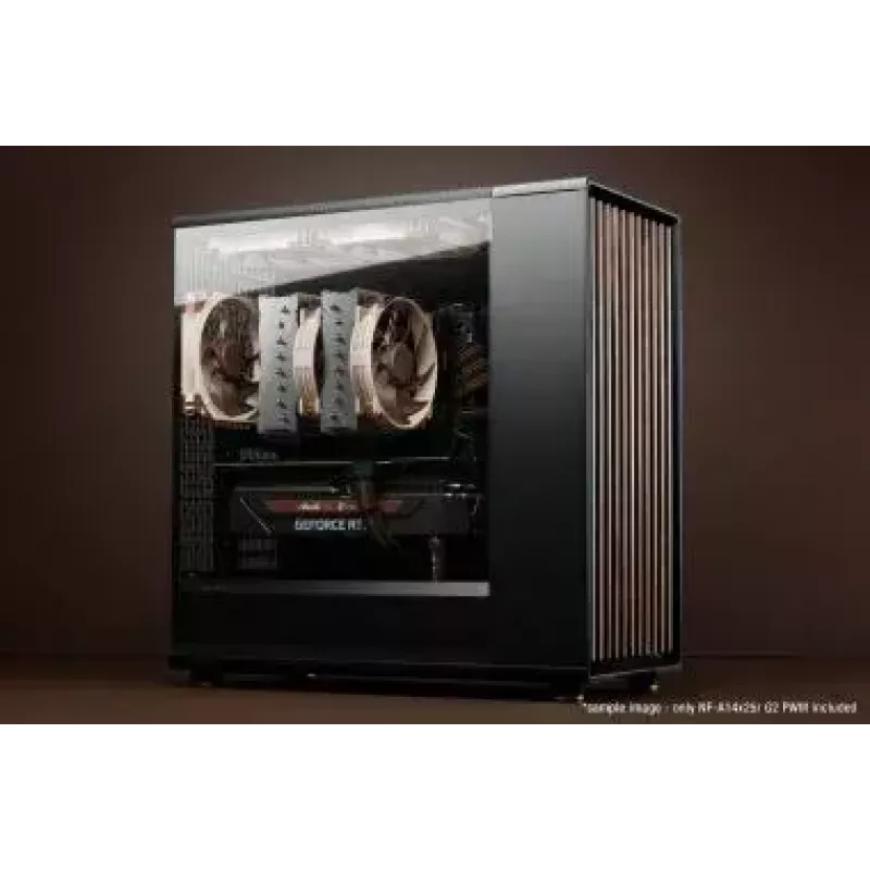 Noctua NF-A14x25r G2 PWM 140 mm korpusa ventilators, 1250–1500 RPM, 155,6 m³/h, 19,7–24,8 dB, 12 V, 4 kontaktu