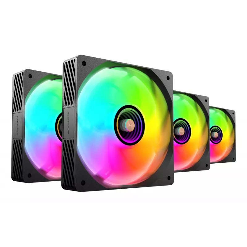 Mars Gaming MFSI4KIT datora dzesēšanas sistēma Datora korpusa ventilators 12 cm Melns