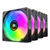 Mars Gaming MFSI4KIT datora dzesēšanas sistēma Datora korpusa ventilators 12 cm Melns