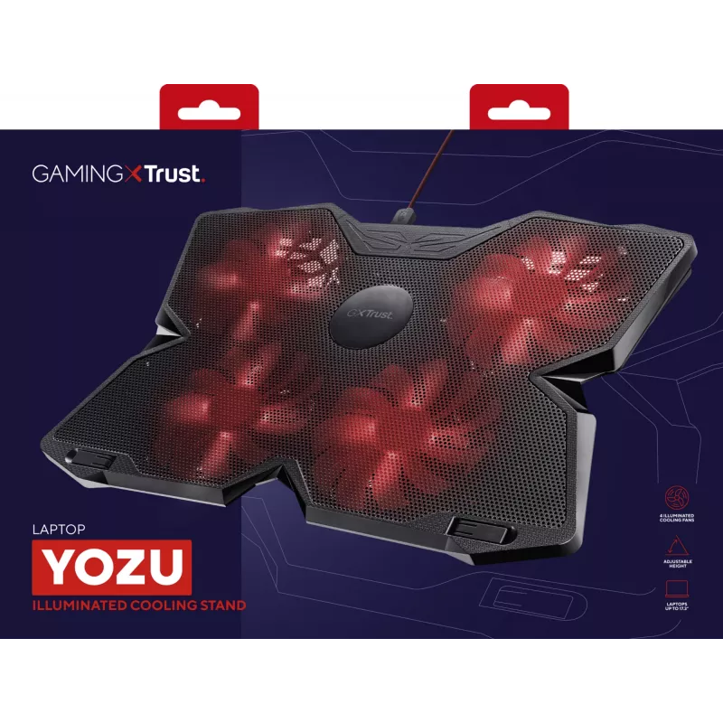 Trust GXT 278 klēpjdatora dzesēšanas paliktnis 43.9 cm (17.3 inch) Melns