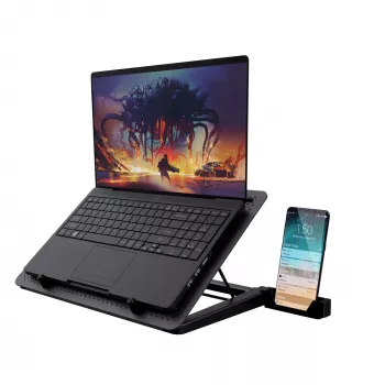 Trust GXT 1125 Quno portatīvā datora dzesēšanas statīvs, 17 collas, melns