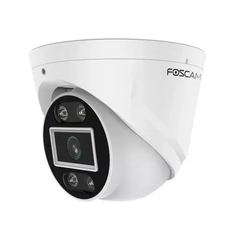 IP drošības kamera Foscam T5EP 5MP PoE kupolveida, 3072×1728, 4 mm objektīvs, PoE (IEEE 802.3af), IP66, nakts redzamība 20 m, microSD līdz 256 GB