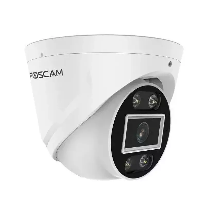 IP drošības kamera Foscam T5EP 5MP PoE kupolveida, 3072×1728, 4 mm objektīvs, PoE (IEEE 802.3af), IP66, nakts redzamība 20 m, microSD līdz 256 GB