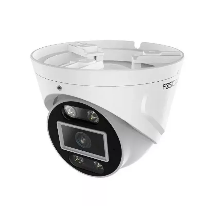 IP drošības kamera Foscam T5EP 5MP PoE kupolveida, 3072×1728, 4 mm objektīvs, PoE (IEEE 802.3af), IP66, nakts redzamība 20 m, microSD līdz 256 GB