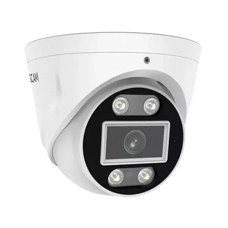 IP drošības kamera Foscam T5EP 5MP PoE kupolveida, 3072×1728, 4 mm objektīvs, PoE (IEEE 802.3af), IP66, nakts redzamība 20 m, microSD līdz 256 GB