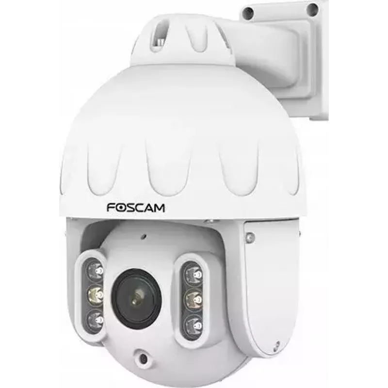 IP PTZ drošības kamera Foscam SD8EP — 8 MP, 4x optiskā tālummaiņa, 6x digitālā, 355° pagriešana, 90° slīpums, IP66, āra, balta