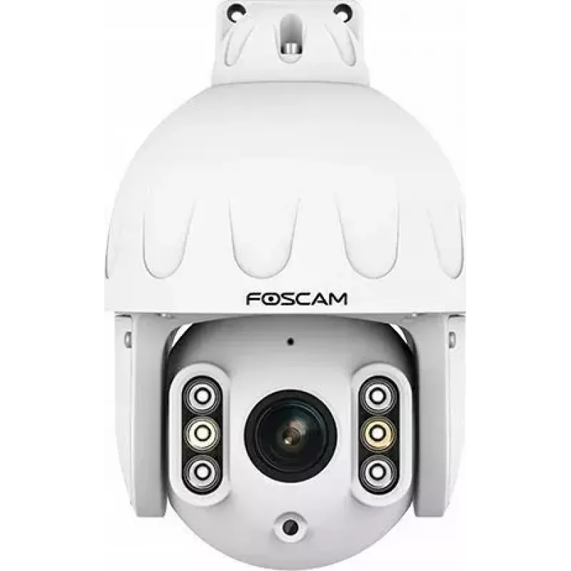 IP PTZ drošības kamera Foscam SD8EP — 8 MP, 4x optiskā tālummaiņa, 6x digitālā, 355° pagriešana, 90° slīpums, IP66, āra, balta