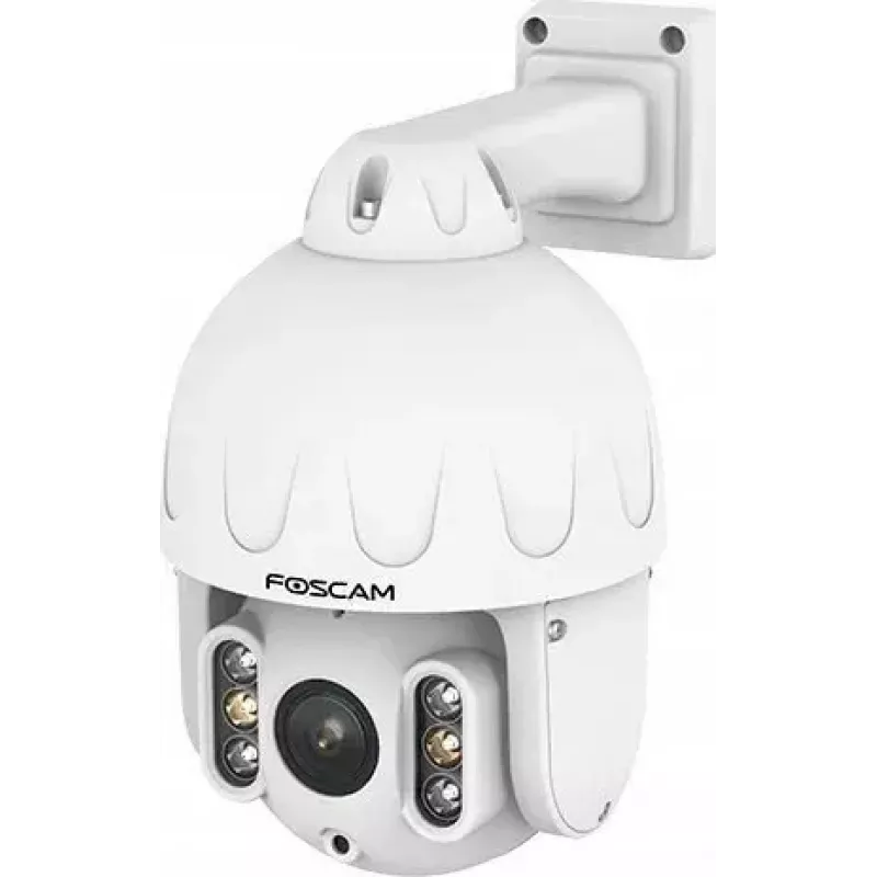 IP PTZ drošības kamera Foscam SD8EP — 8 MP, 4x optiskā tālummaiņa, 6x digitālā, 355° pagriešana, 90° slīpums, IP66, āra, balta