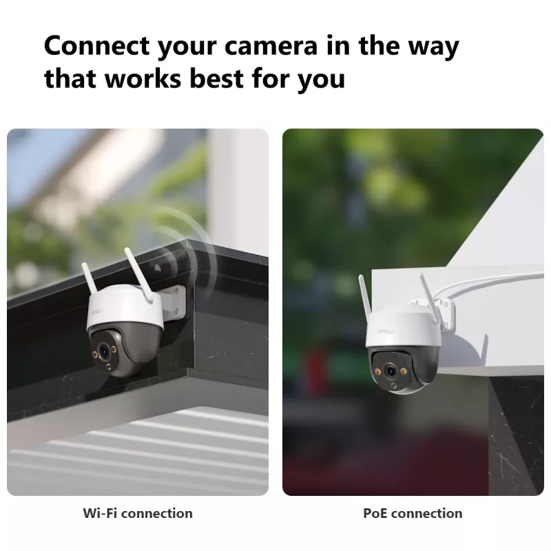IP drošības kamera IMOU Cruiser 2C 2K (2304×1296), 3 MP, 3,6 mm, PoE/Wi‑Fi, IP66, nakts redzamība 30 m, microSD līdz 256 GB