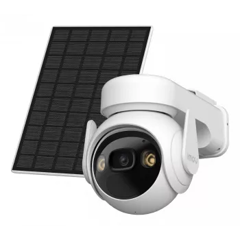 IP drošības kamera IMOU Cell PT Lite komplekts ar saules paneli — 3 MP (2304×1296), 3,6 mm, 330° panoramēšana, 90° sasvēršana, IP66, 5000 mAh akumulators, PIR, 20 m nakts redzamība