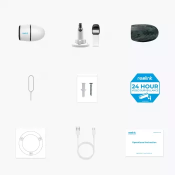 IP drošības kamera Reolink Go Series G330 — 4 MP (2560×1440), 4G LTE, PIR, akumulators 28 Wh, āra lodes tipa