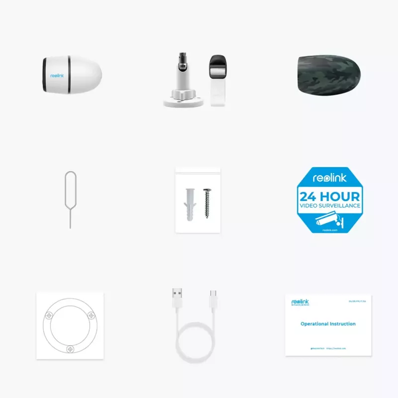 IP drošības kamera Reolink Go Series G330 — 4 MP (2560×1440), 4G LTE, PIR, akumulators 28 Wh, āra lodes tipa