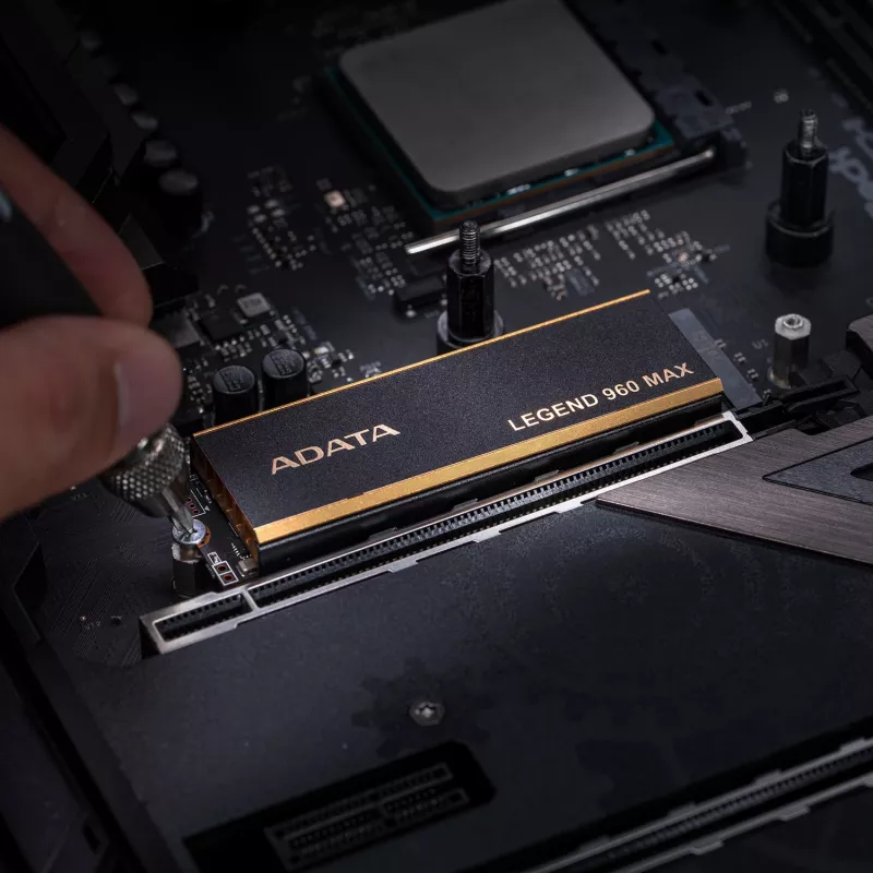 Iekšējais M.2 2280 NVMe SSD ADATA LEGEND 960 MAX 1 TB PCIe 4.0, lasīšanas ātrums 7400 MB/s, rakstīšanas ātrums 6000 MB/s, 3D NAND