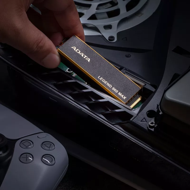 Iekšējais M.2 2280 NVMe SSD ADATA LEGEND 960 MAX 1 TB PCIe 4.0, lasīšanas ātrums 7400 MB/s, rakstīšanas ātrums 6000 MB/s, 3D NAND