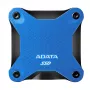 Portable SSD ADATA SD620 2 TB USB 3.2 Gen 2 (Micro‑B) Zila/Melna — 520/460 MB/s, 80×80×15.2 mm