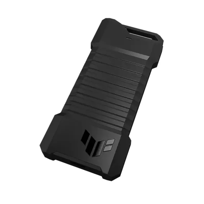 SSD enclosure ASUS ESD-T1A/BLK/G/AS — M.2 (SATA/PCIe) single-bay, USB-C 3.2 Gen2, 10 Gbit/s, Melns, key lock