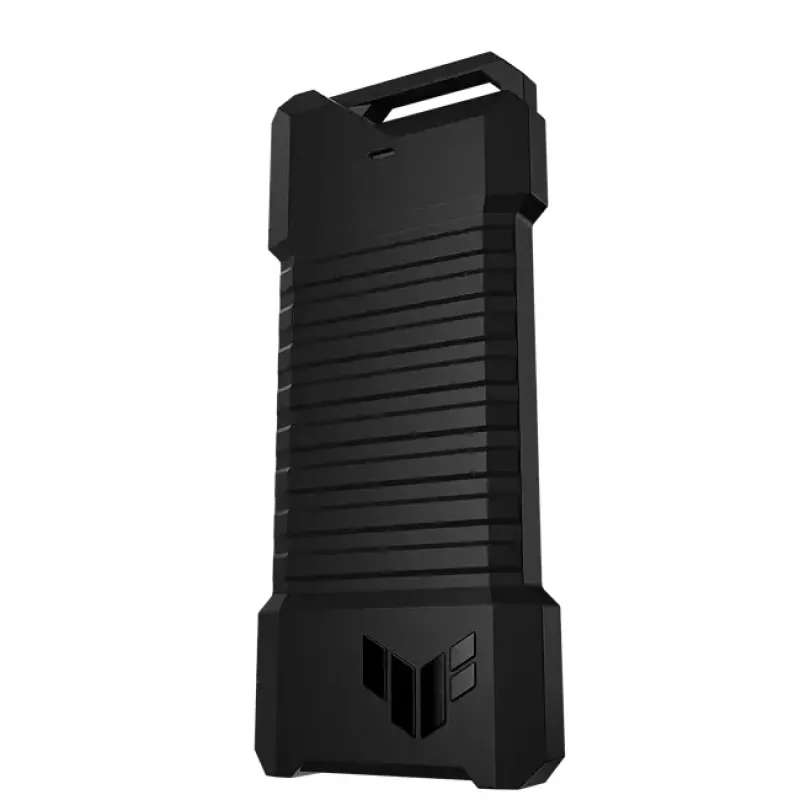 SSD enclosure ASUS ESD-T1A/BLK/G/AS — M.2 (SATA/PCIe) single-bay, USB-C 3.2 Gen2, 10 Gbit/s, Melns, key lock