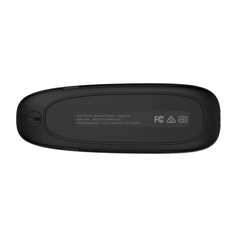 Ārējais SSD korpuss ASUS COBBLE melns M.2 NVMe SATA 10Gbps USB-C