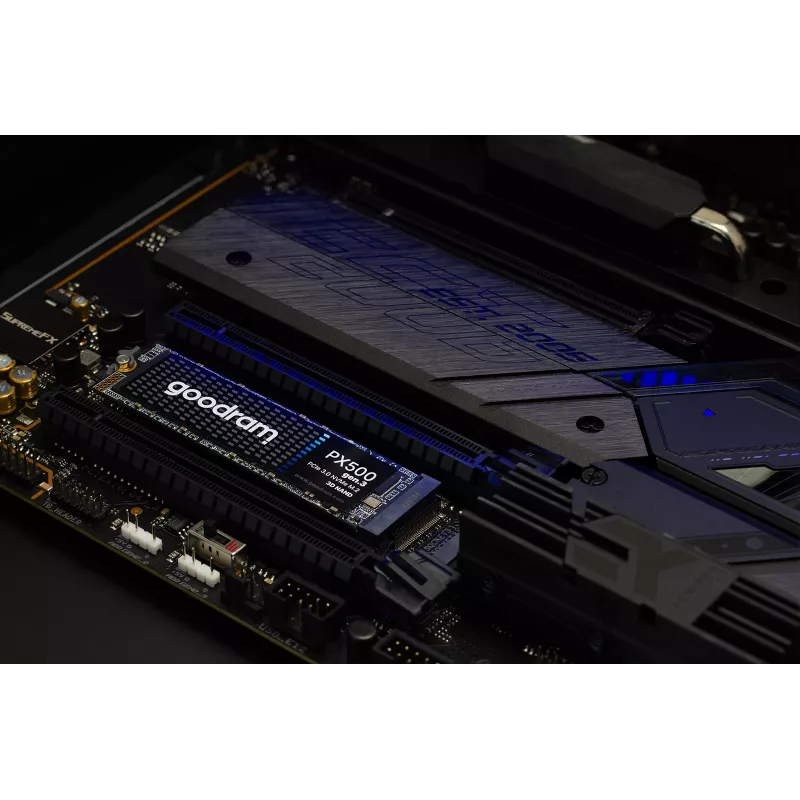 Iekšējais SSD GOODRAM PX500 GEN.3 M.2 1 TB — PCIe 3.0 NVMe, lasīšana 3300 MB/s, rakstīšana 2700 MB/s, 2280