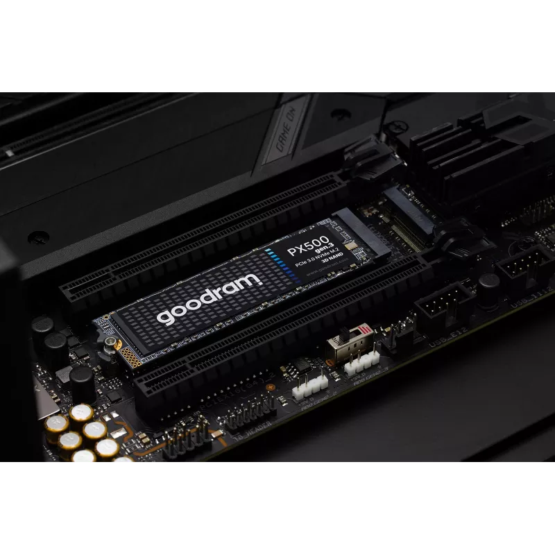 Iekšējais SSD GOODRAM PX500 GEN.3 M.2 1 TB — PCIe 3.0 NVMe, lasīšana 3300 MB/s, rakstīšana 2700 MB/s, 2280