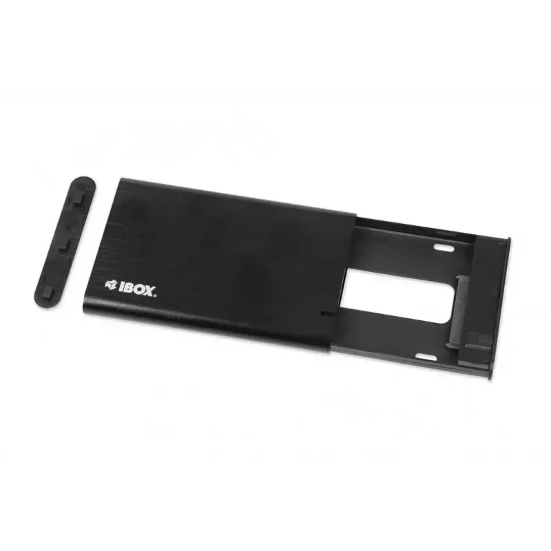 HDD/SSD korpuss IBOX HD-05 Melns — 2,5 collu SATA III, USB 3.2 Gen 1 (5 Gbit/s), Micro-USB B, UASP, līdz 10 TB