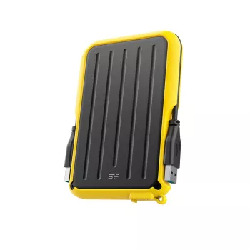 SILICON POWER Pārnēsājamais cietais disks USB 3.2 Gen 1 Armor - A66 1TB - Dzeltens Moq-36