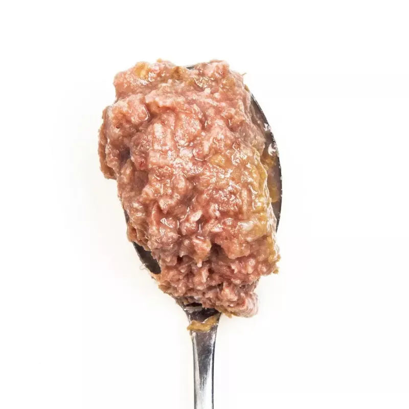 Mitrā kaķu barība 3coty Chicken with Goose 80 g kārba — pilnvērtīga barība pieaugušiem kaķiem, 19% olbaltumvielu, 12% tauku
